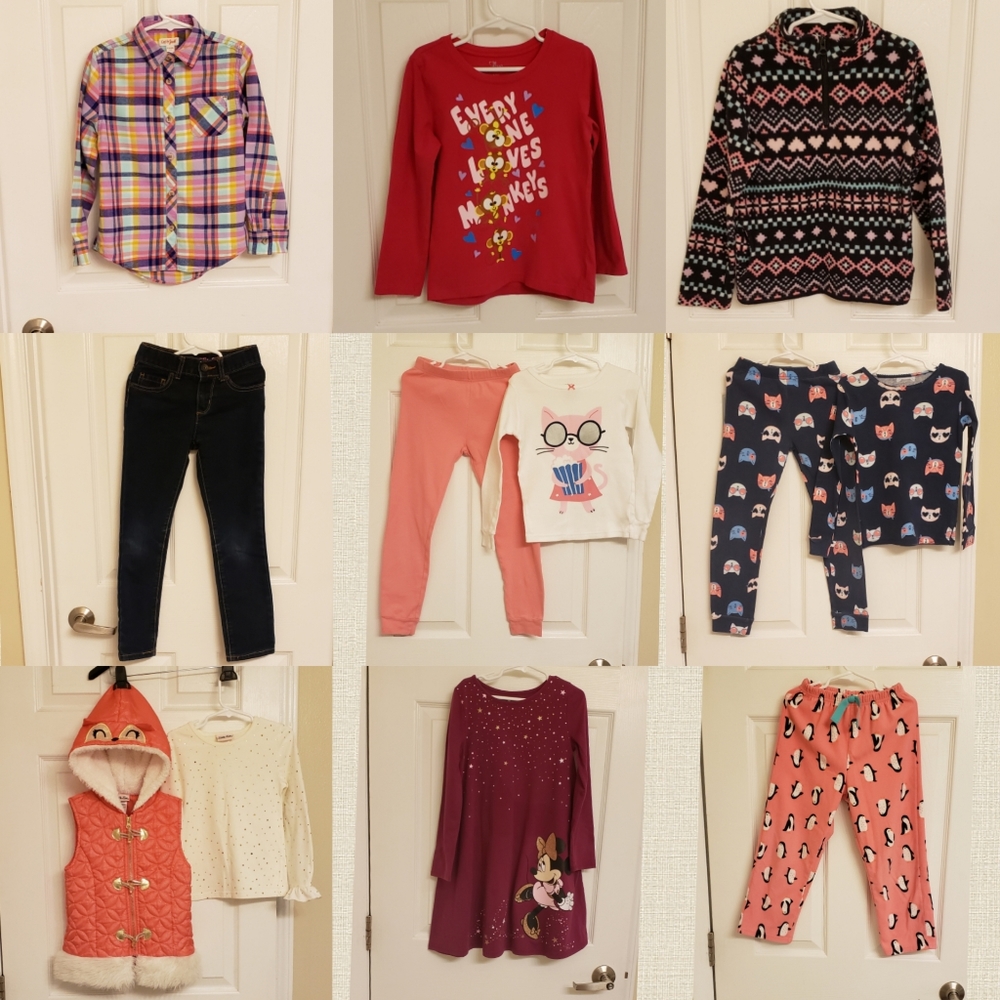 Bundle lot of 12 Girs clothes size 6 6X 7